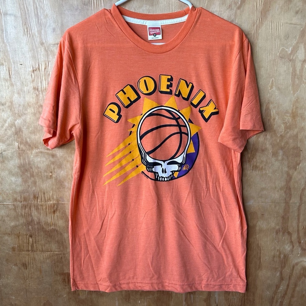 Homage Phoenix Suns Grateful Dead Steal Your Face Basketball  Short sleeve Tee